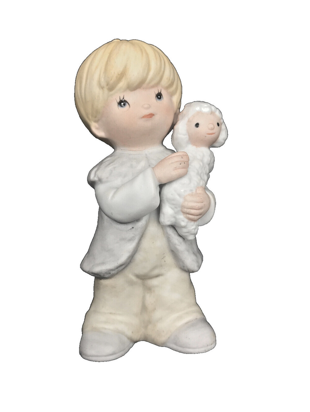HOMCO 5502 5” Nativity Set Replacement Piece Shepherd Boy Blonde Lamb Christmas